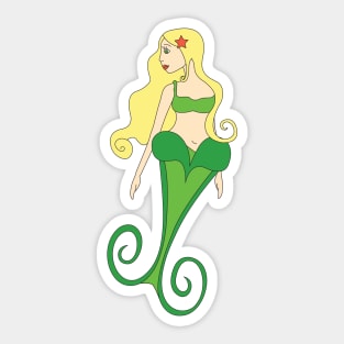 Mermaid Digital Art | Melanie Jensen Illustrations Sticker